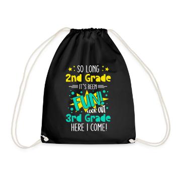 3e année école élémentaire drôle dire jeune école - Sac de sport léger - noir - Devant