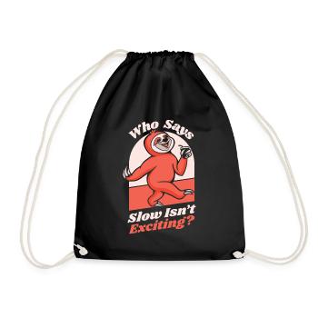 Qui a dit que la lenteur n’était pas excitante Pilosa folivora - Sac de sport léger - noir - Devant