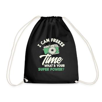 Photographe Superpouvoir de congélation du temps - Sac de sport léger - noir - Devant