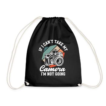 Photographer Camera Don't Go - Drawstring Bag - black - Front
