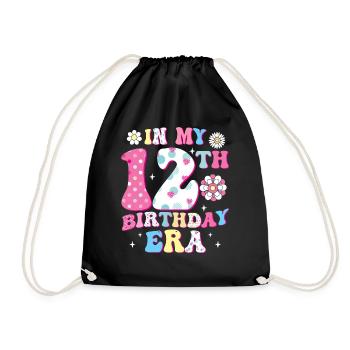 Welcome to the 12th Birthday Age - Drawstring Bag - black - Front