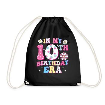Bienvenue à l’âge du 10e anniversaire - Sac de sport léger - noir - Devant