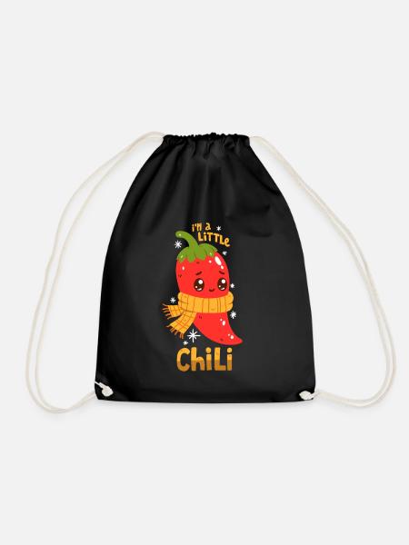 Chili pun - Drawstring Bag - black
