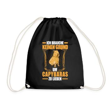 Les capybaras n’aiment pas l’Amérique du Sud Les capybaras - Sac de sport léger - noir - Devant