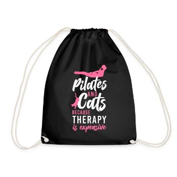 Instructeur de Pilates Enseignant Chat - Sac de sport léger - noir - Devant