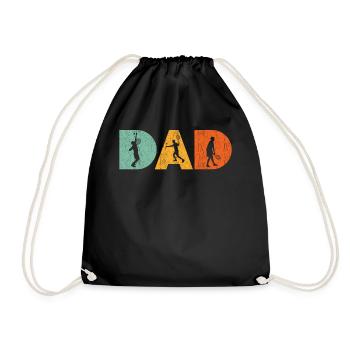 Tennis Dad - Fierté et passion - Sac de sport léger - noir - Devant