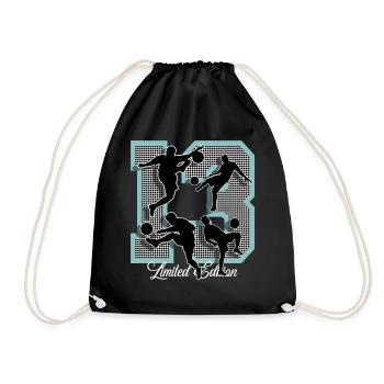 13th Birthday Football - Drawstring Bag - black - Front