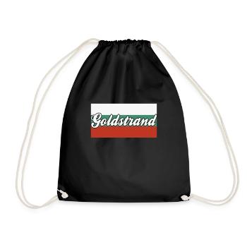 Goldstrand Bulgarien - Turnbeutel - Schwarz - Vorne