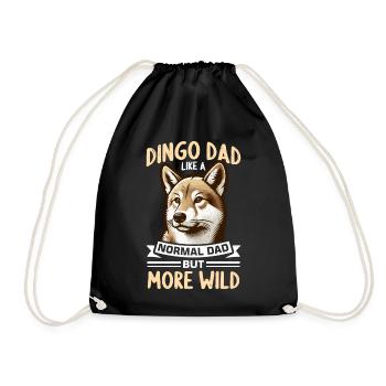 Dingo Australischer Hund - Turnbeutel - Schwarz - Vorne