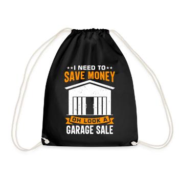 Garage Sale - Turnbeutel - Schwarz - Vorne