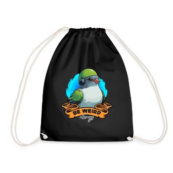Pigeon voyageur Be Weird aime toujours les courses de pigeons - Sac de sport léger - noir - Devant