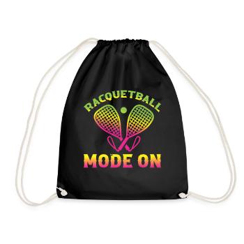 Mode Racquetball activé - Jouer au jeu de racquetball - Sac de sport léger - noir - Devant