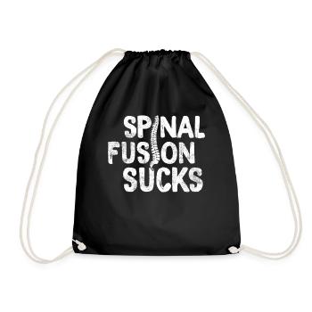 Fusion vertébrale Scoliose Colonne vertébrale Chiropratique Dos - Sac de sport léger - noir - Devant
