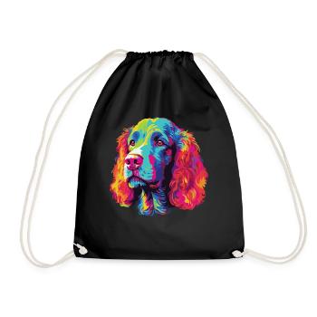 Watercolors Colorful Irish Water Water - Drawstring Bag - black - Front