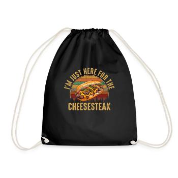 Philly Cheesesteak apparel - Turnbeutel - Schwarz - Vorne