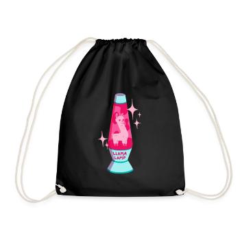 Llama Lava Lamp - Drawstring Bag - black - Front