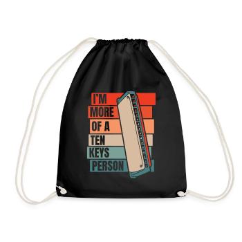 Je suis plus d’une bouche harmoniste de la personne à dix clés - Sac de sport léger - noir - Devant