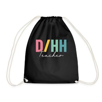 DHP Enseignant Sourd Et Malentendant Coloré - Sac de sport léger - noir - Devant