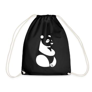 Panda Ours Panda japonais - Sac de sport léger - noir - Devant