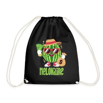 Melon Millionaire - Drawstring Bag - black - Front