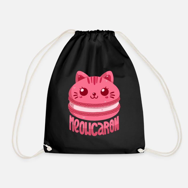 Meowcaron - Turnbeutel - Schwarz