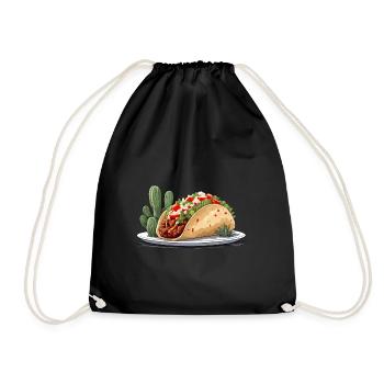 Cinco De Mayo Taco Liebhaber Aesthetic Streetwear - Turnbeutel - Schwarz - Vorne