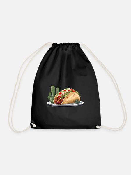 Cinco De Mayo Taco Liebhaber Aesthetic Streetwear - Turnbeutel - Schwarz