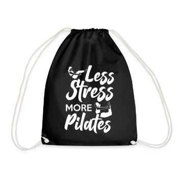Pilates Instructor Teacher Less - Turnbeutel - Schwarz - Vorne
