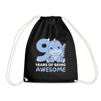Dino pour les enfants de 9 ans - Sac de sport léger - noir - Devant