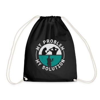 Pigeon voyageur Mon problème Mon pictogramme Papa Maman - Sac de sport léger - noir - Devant