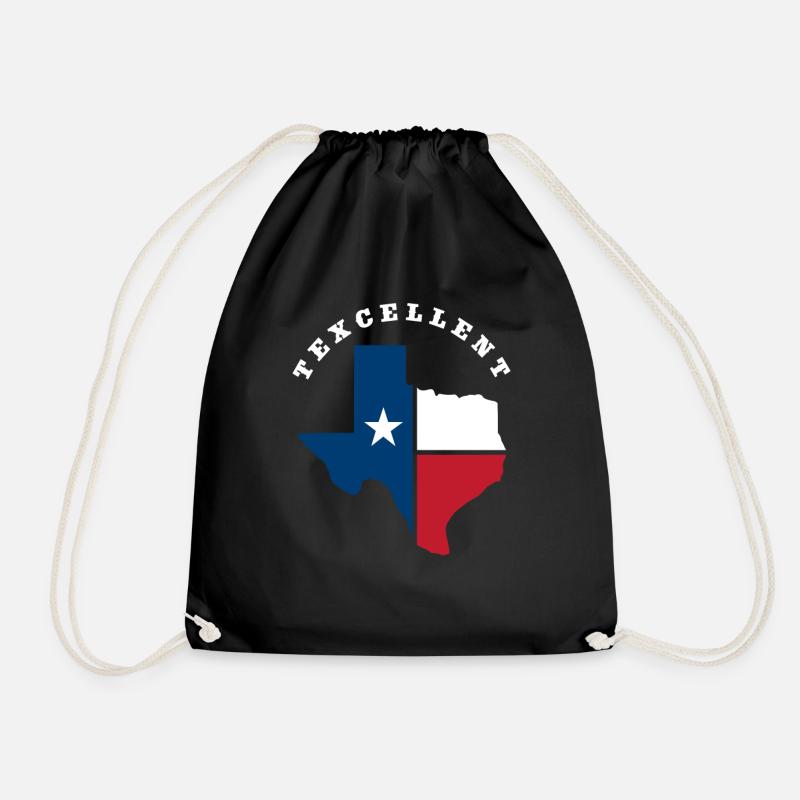 Texas Staat Herkunft - Turnbeutel - Schwarz