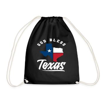 God Schütze Texas - Turnbeutel - Schwarz - Vorne