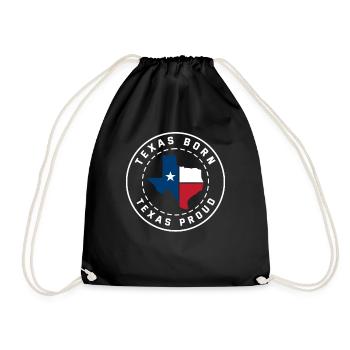 Stolz Texas Geboren - Turnbeutel - Schwarz - Vorne