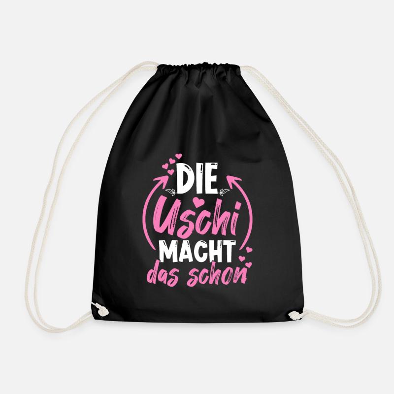Die Uschi Macht Das Schon - Turnbeutel - Schwarz