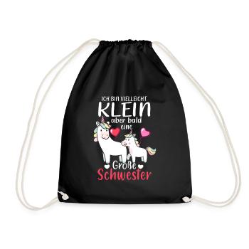 Je suis petite mais bientôt une grande sœur - Sac de sport léger - noir - Devant