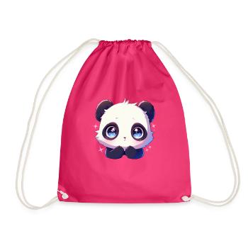 Panda Ours Panda géant japonais - Sac de sport léger - fuchsia - Devant