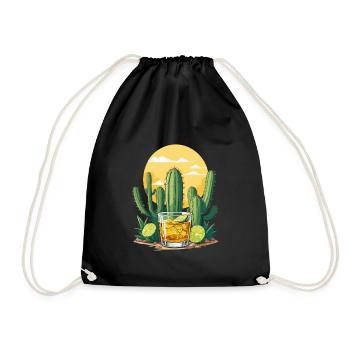 Iconic Mexico Drink Tequila Cinco de Mayo - Drawstring Bag - black - Front
