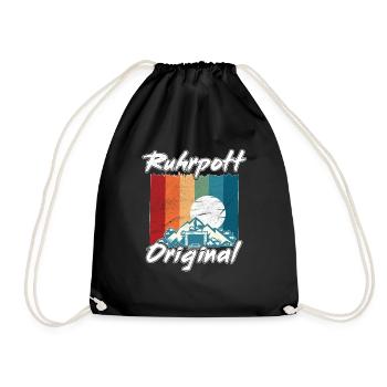 Ruhrpott Original Retro Sunset Mine - Sac de sport léger - noir - Devant
