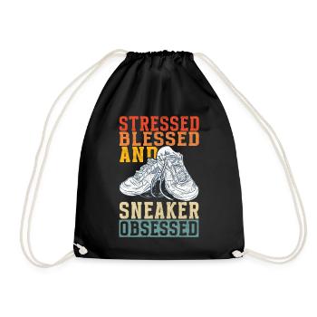 Sneakerhead Sneaker Collector - Drawstring Bag - black - Front
