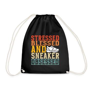 Sneakerhead Sneaker Collector - Drawstring Bag - black - Front