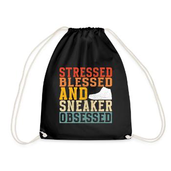 Sneakerhead Sneaker Collector - Drawstring Bag - black - Front