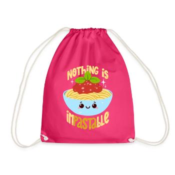 Pasta Wortwitz - Turnbeutel - Fuchsia - Vorne