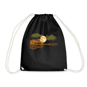 guitare, musicien, groupe de musique, guitariste, - Sac de sport léger - noir - Devant