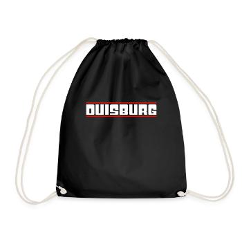Duisburg - Turnbeutel - Schwarz - Vorne