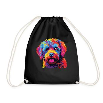 Aquarelles Colorées Lagotto Romagnolo - Sac de sport léger - noir - Devant