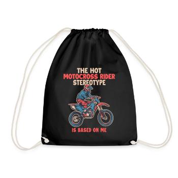 Le stéréotype du pilote de motocross est basé sur Me Racing - Sac de sport léger - noir - Devant