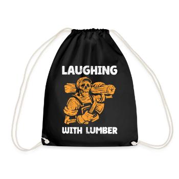 charpentier, charpentier, menuisier, charpentier, - Sac de sport léger - noir - Devant