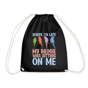 Perruche désolée je suis en retard ma perruche était un oiseau coloré - Sac de sport léger - noir - Devant
