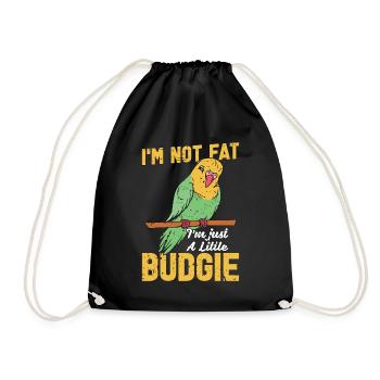 Perruche, je ne suis pas grosse ! Je suis juste un petit amoureux des animaux - Sac de sport léger - noir - Devant
