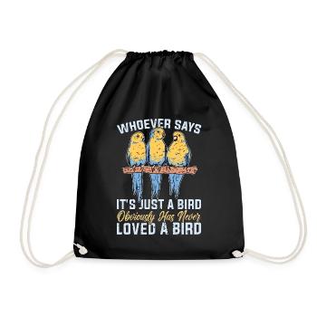 Perruche Celui Qui Dit C’est Juste Un Oiseau Amoureux Des Animaux - Sac de sport léger - noir - Devant